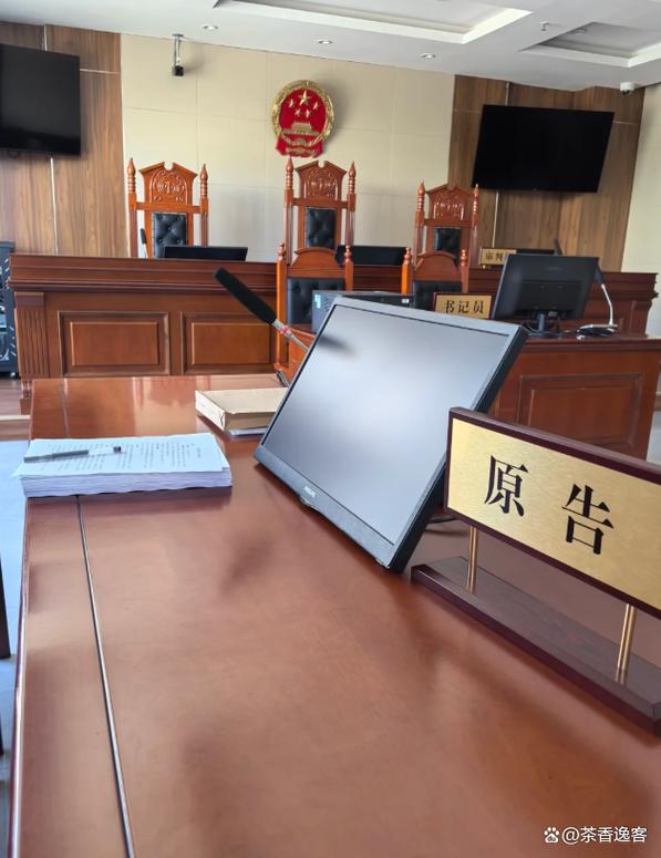 行政诉讼庭审现场原告方举证材料摆放示意图