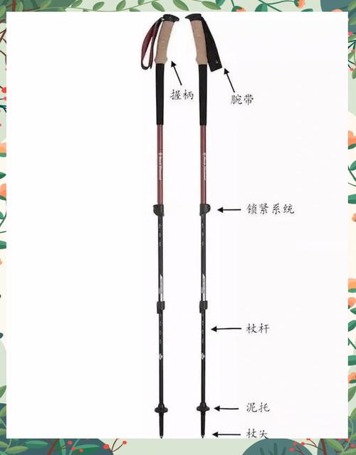 登山杖下坡时减震原理示意图