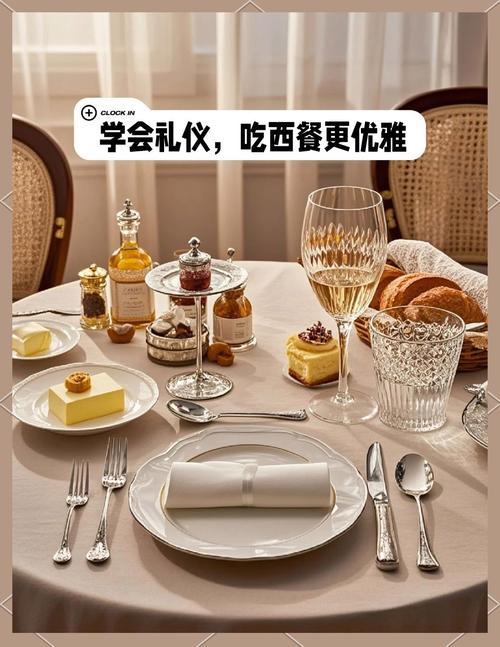 西餐欧式持刀叉标准姿势示意图