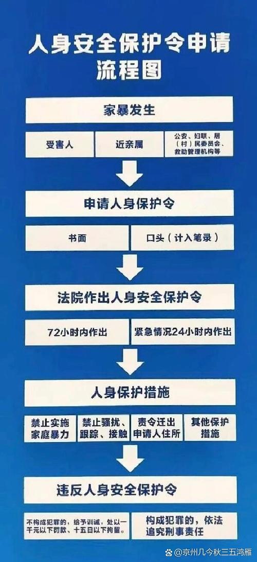 人身安全保护令申请流程说明图