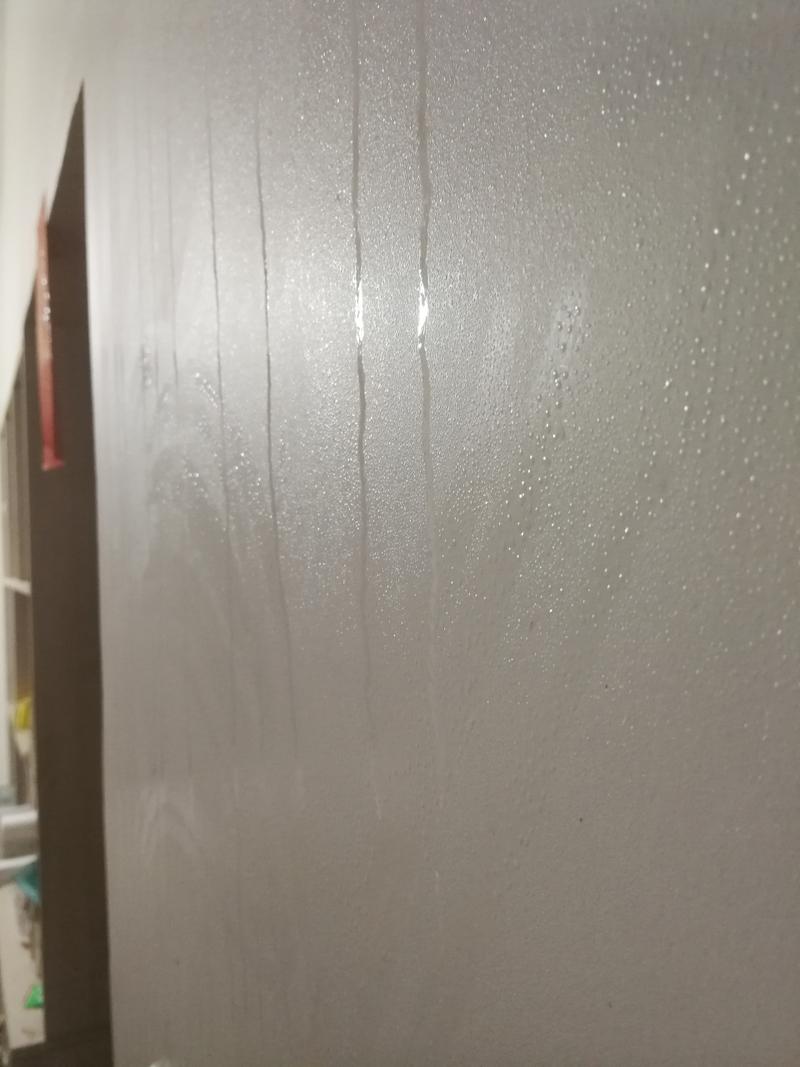 广州老西关一楼回南天墙面淌水实景