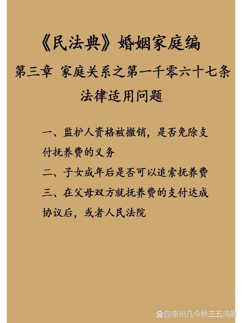 民法典婚姻家庭编夫妻扶养义务条文