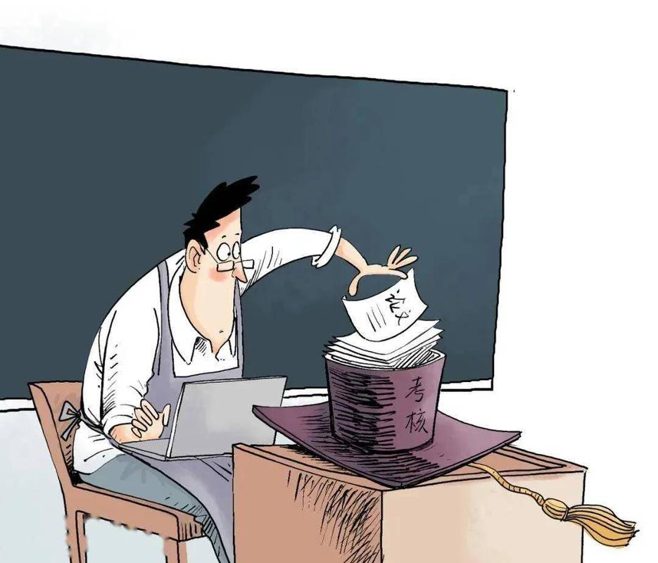 高校教师面对论文与转化双重压力的表情特写