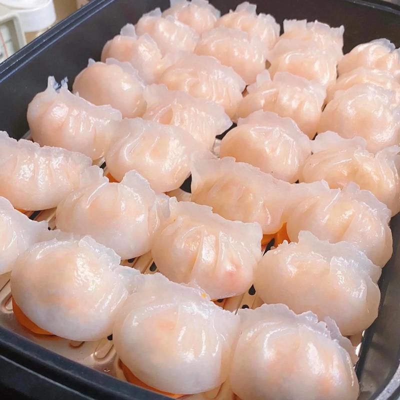 普君墟菜市场的手工虾饺