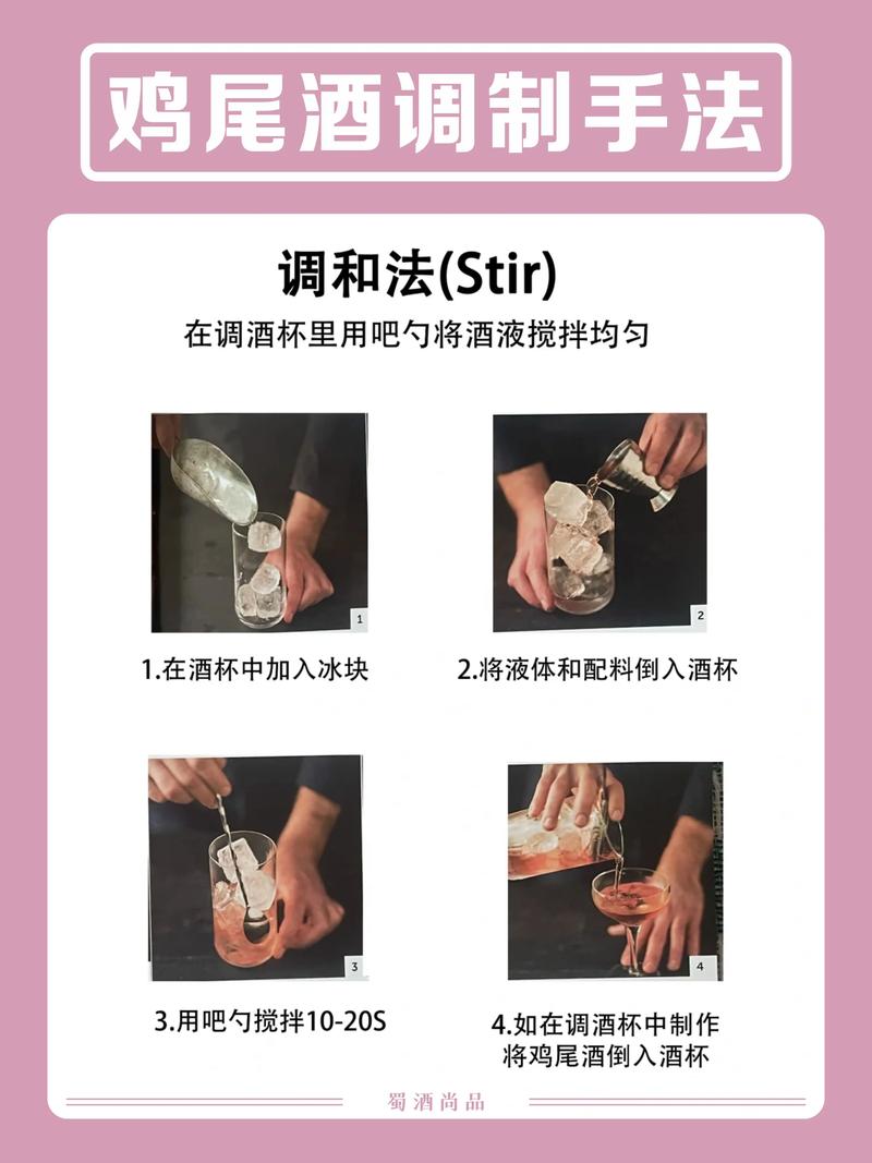 调酒摇和搅和手法对比图