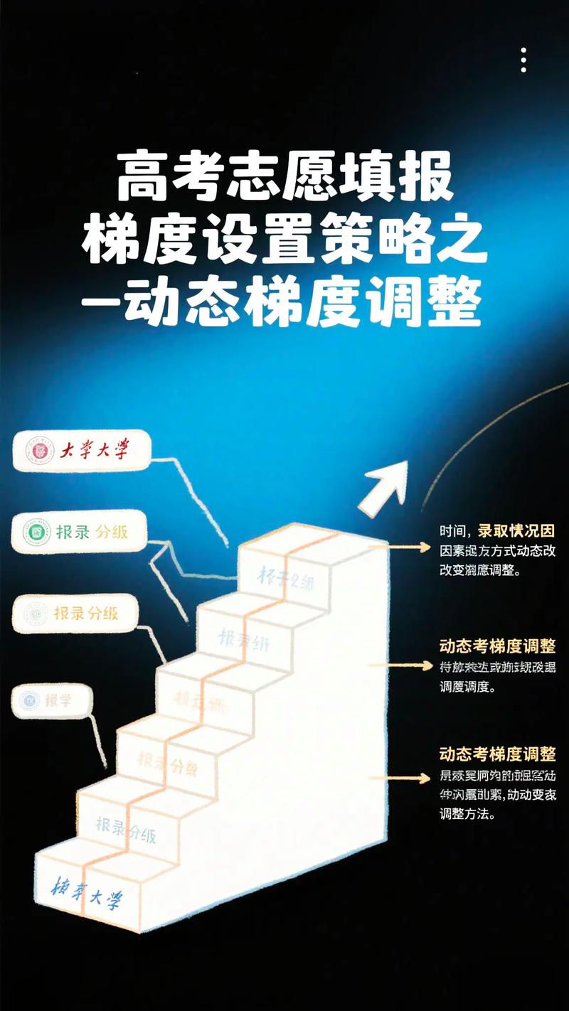 高考专业院校志愿填报梯度策略图表