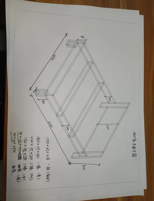 家装床架内框尺寸验收核对图