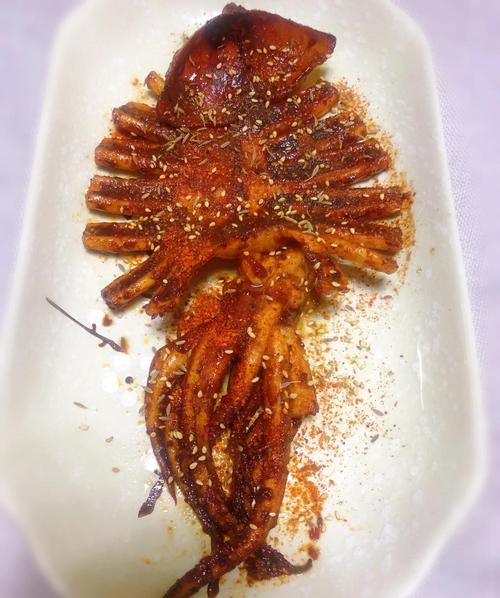 大连铁板鱿鱼制作过程