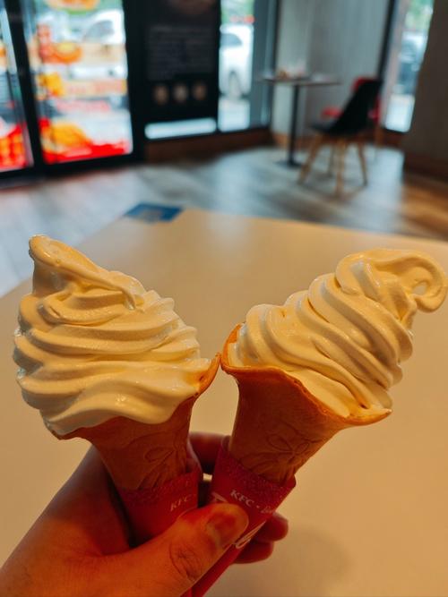 肯德基甜筒脆皮冰淇淋特写