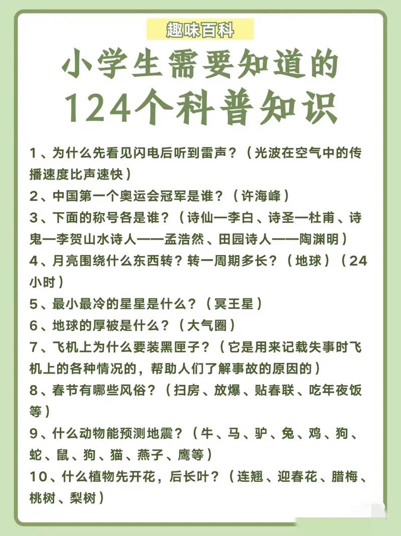 科普？这么小懂啥？——嘿，你可别小瞧