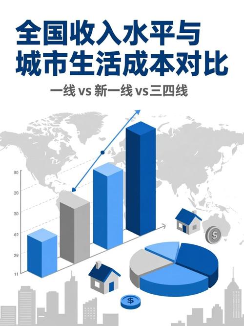 不同城市生活成本与起薪对比图
