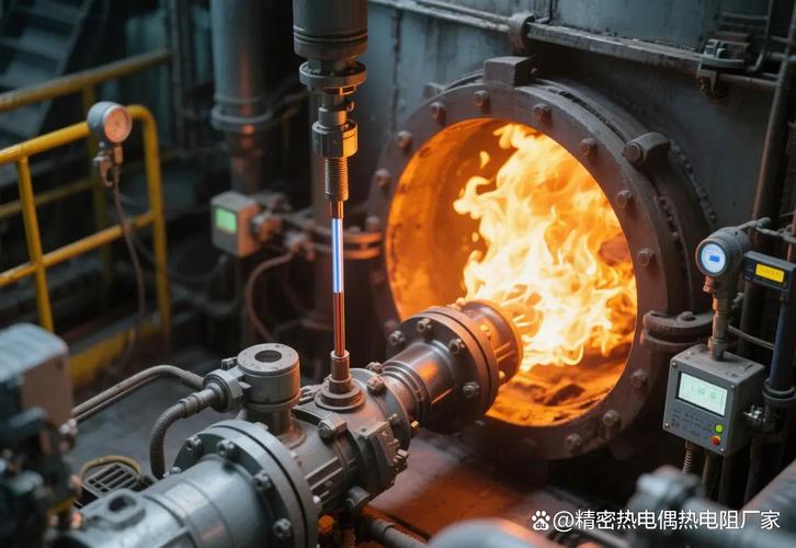 工业回火炉炉膛热电偶安装位置实拍