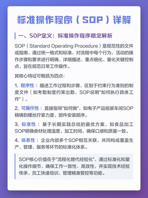 落地标准作业程序（SOP）的三个关键动作
