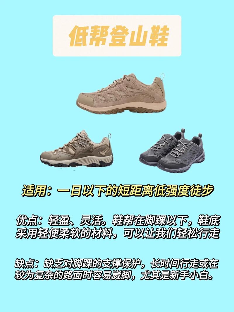 高帮登山鞋与低帮徒步鞋对比讲解图