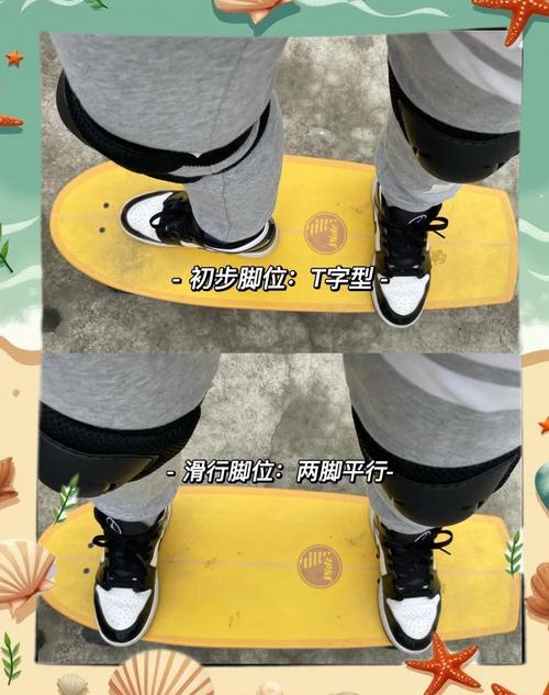 滑板新手正反脚站位示范图