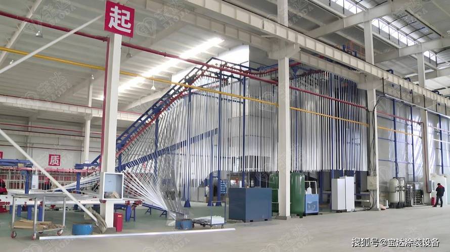 喷涂流水线喷粉房内部结构实拍