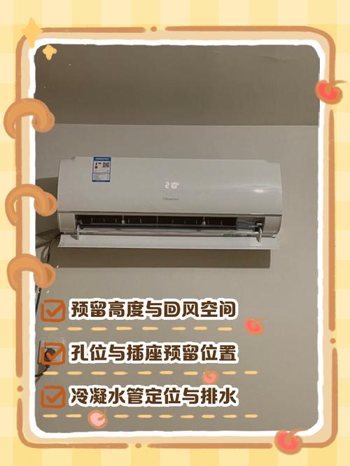 家装挂机空调水电预留点位示意图
