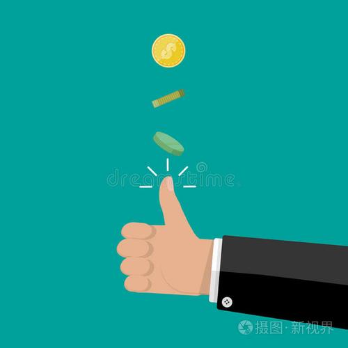 一个人站在镜子前抛硬币的插图