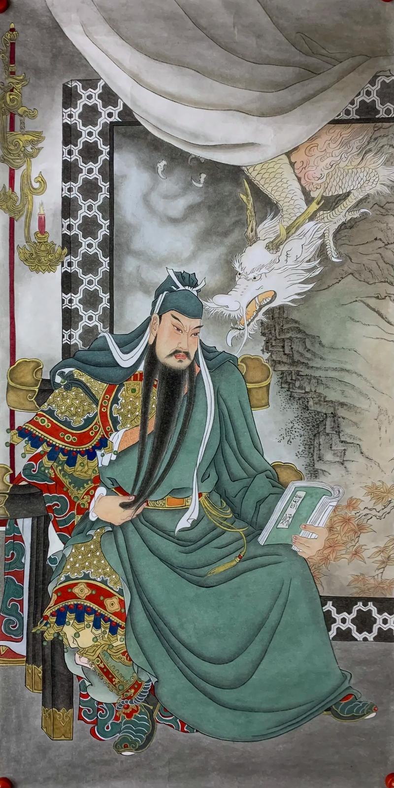 关公武圣像传统工笔画