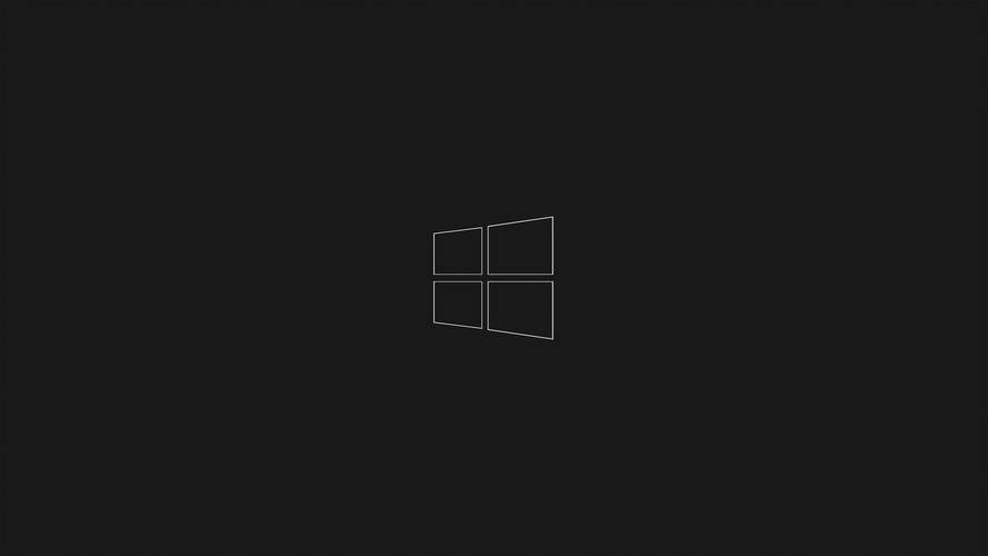 Windows 10 深色主题搭配极简图标桌面效果