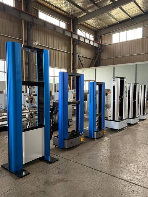 成品拉伸液压机出厂精度检测台实景