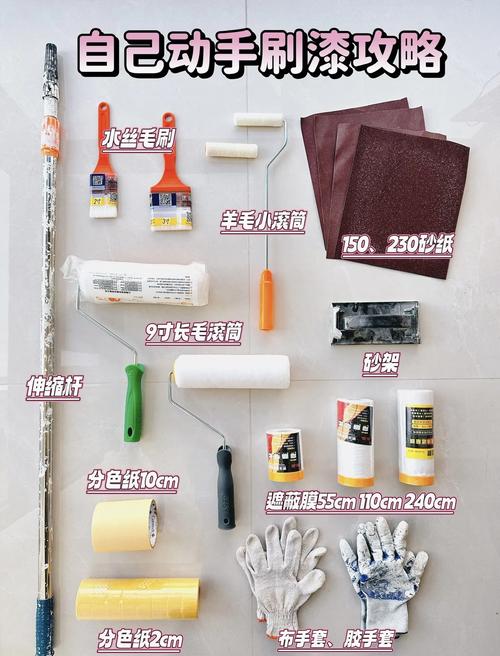 自己动手刷墙工具准备清单