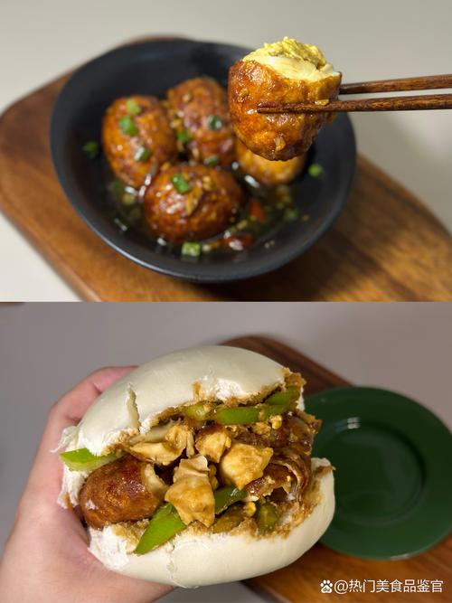 家常青椒鸡蛋烩馒头成品图