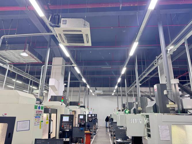 机加工车间机床分路能耗监测点位安装现场图