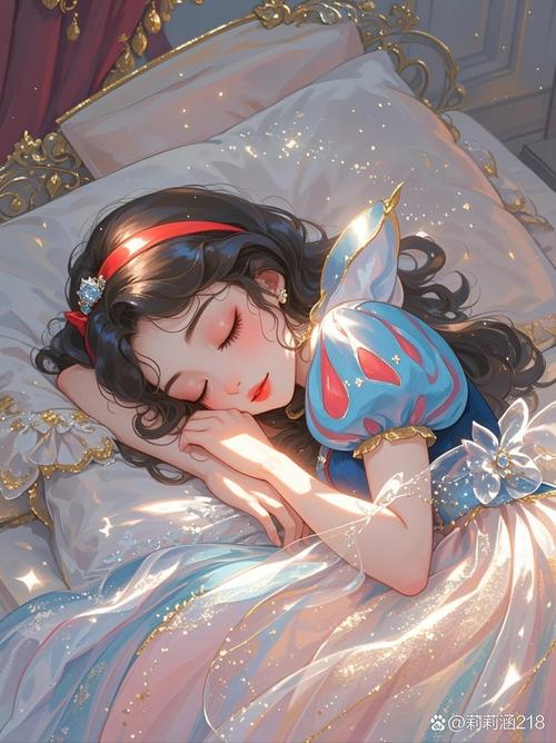 迪士尼睡美人对比原版插画