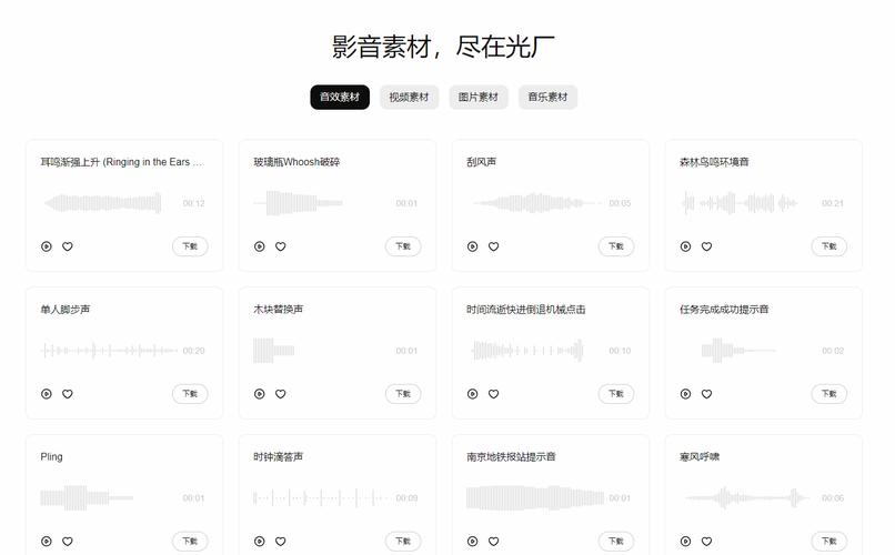 Freesound网站CC0音效素材筛选界面搜索门吱嘎声