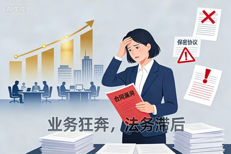 HR拿着保密协议催促新员工签字的职场场景图