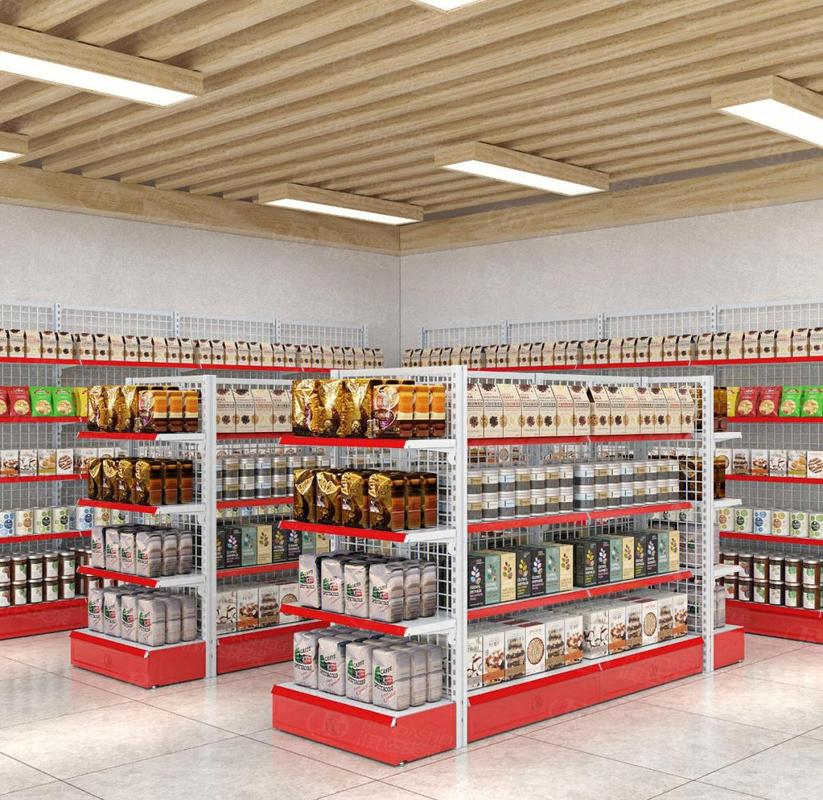 便利店货架黄金视线层商品摆放实拍