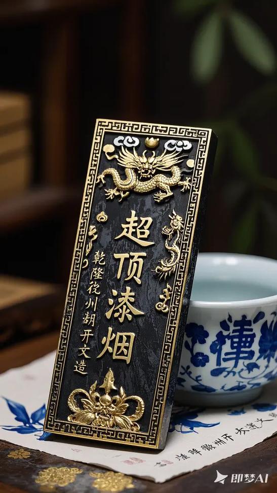 古法松烟墨烧烟取灰场景