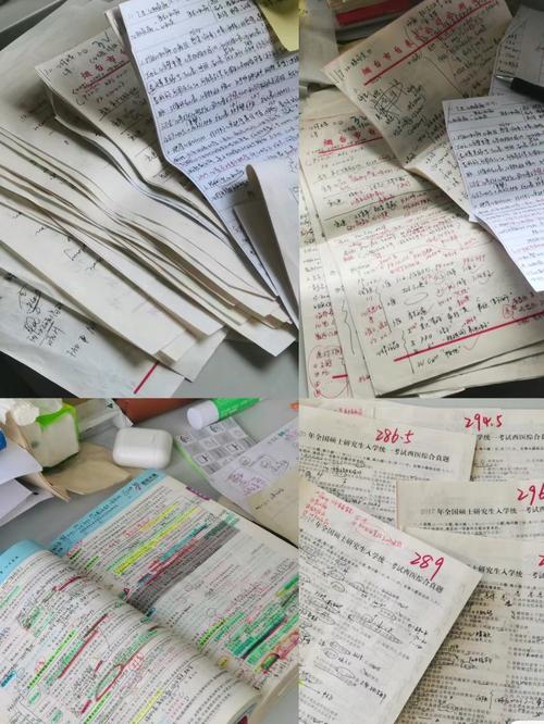 医学考研生堆满专业书的复习角