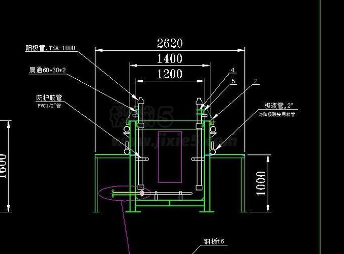 电泳涂装生产线槽体结构示意图