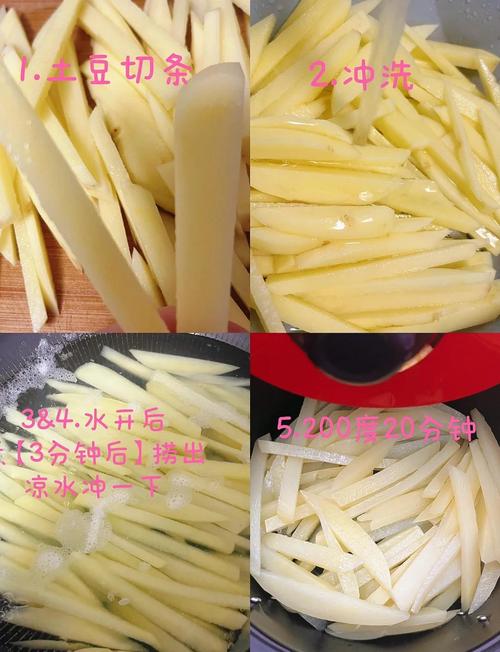 空气炸锅制作的低脂薯条与油炸薯条对比