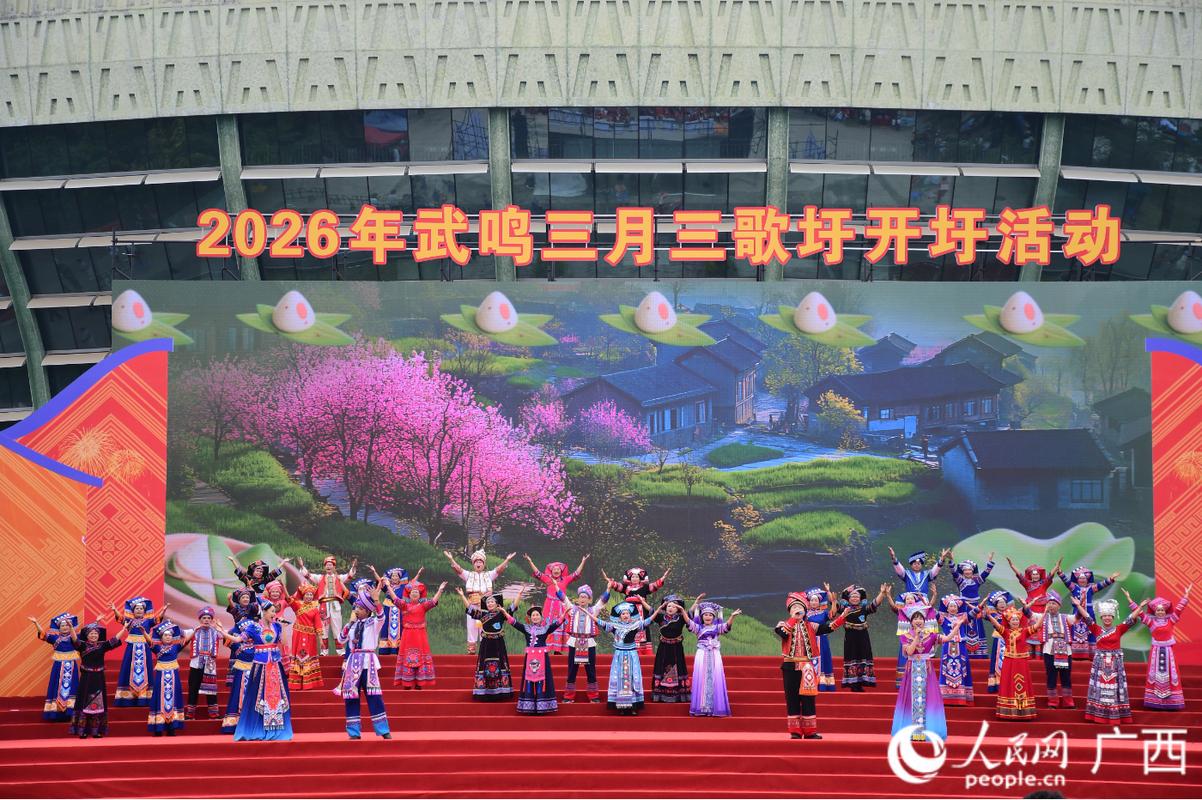 广西武鸣三月三老榕树下民间对歌现场