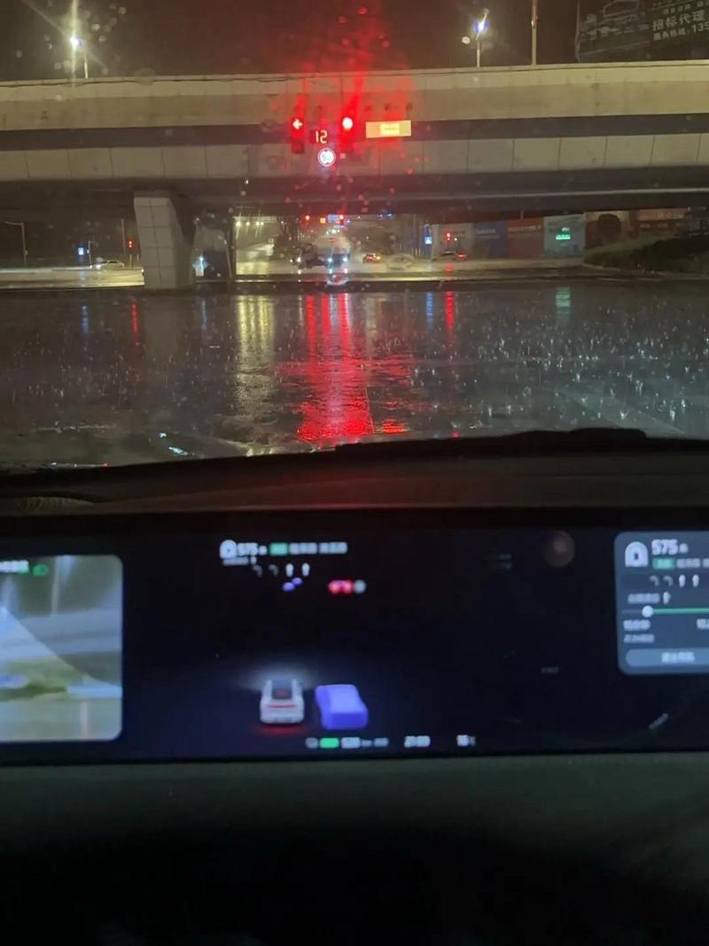 2026年广州暴雨高架智驾误刹车主实拍视频截图