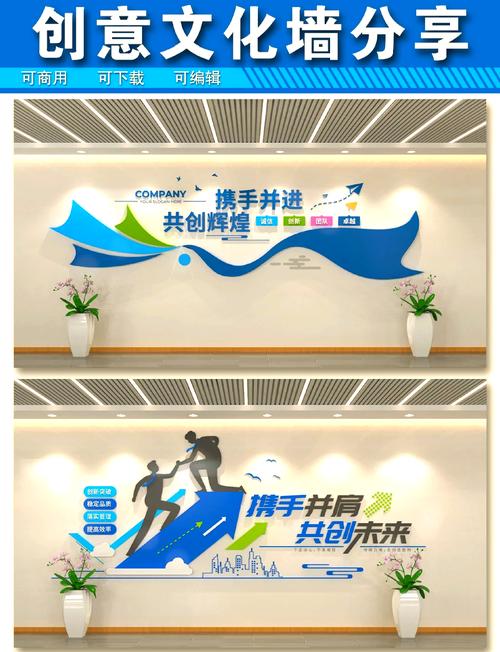 企业办公室墙面创新文化标语海报