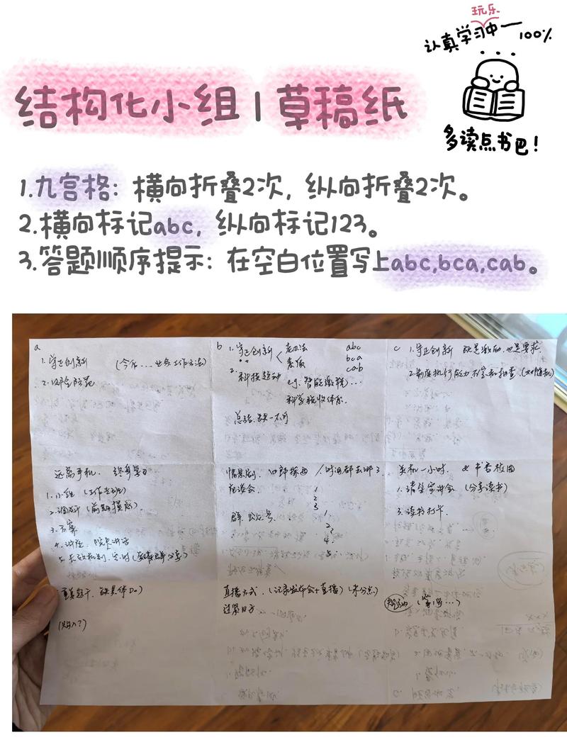 大学生求职信息整理草稿纸手绘示意图