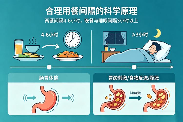 健康人一日胃酸分泌节律示意图