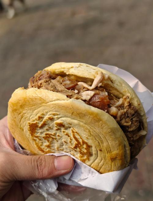秦豫肉夹馍成品特写