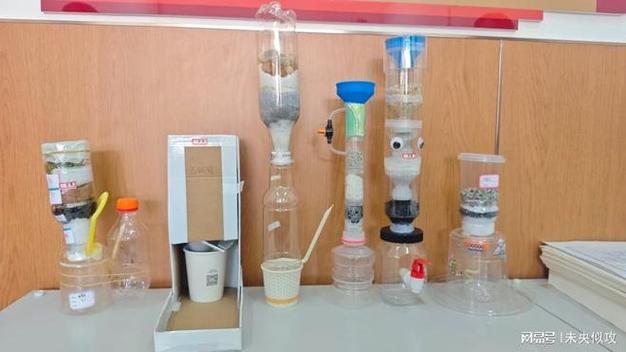 空塑料瓶自制简易滤水器组装示意图