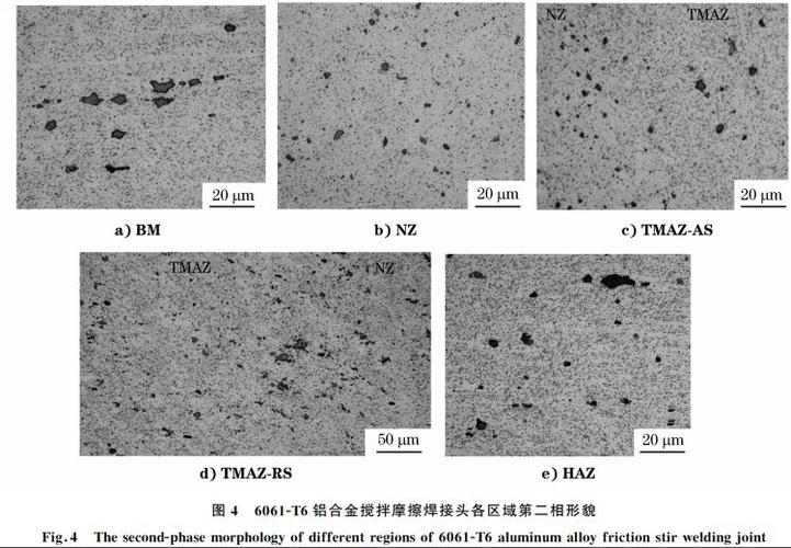 搅拌摩擦焊根部弱连接缺陷金相显微镜图