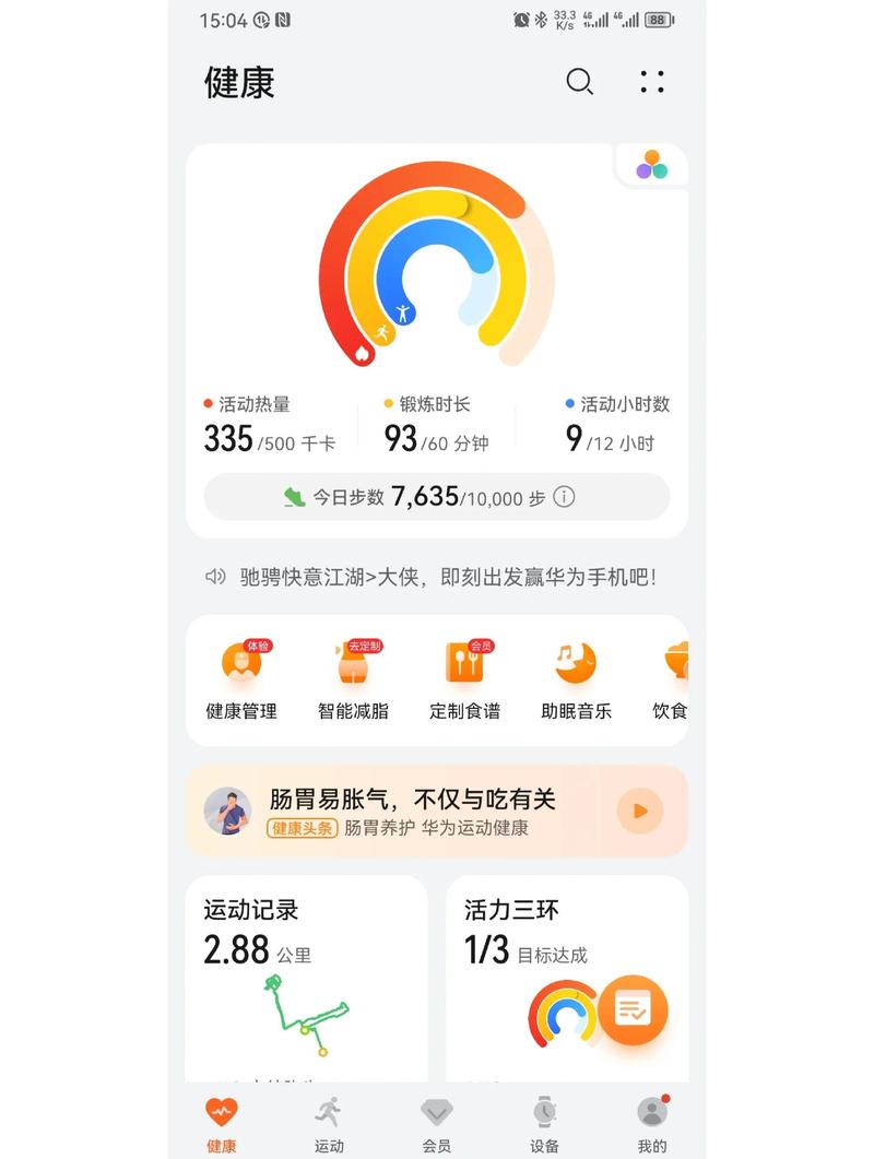简单手机健康记录应用界面截图