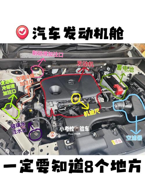 汽车发动机舱起动机安装位置示意图