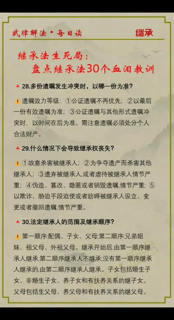 继承官司里的血泪教训