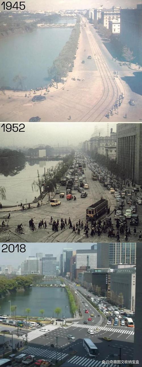 孩子对比老照片和现代地图历史辨析场景图