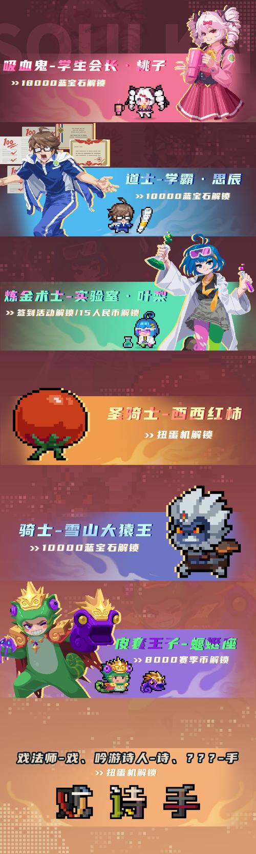 零氪玩家元气骑士手游全角色解锁界面