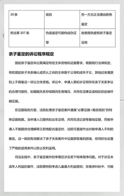 个人与司法亲子鉴定程序对比表